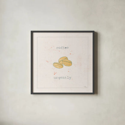 Opposite Cuties V Pastel by Pela Studio. Shown in a sleek black glass frame for a contemporary gallery look. Available as an archival giclee rolled canvas, fine art paper, or poster print. SKU 56984a.