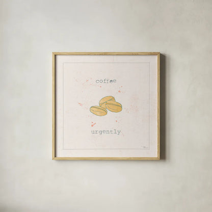 Opposite Cuties V Pastel by Pela Studio. Shown in a natural wood glass frame for a timeless modern aesthetic. Available as an archival giclee rolled canvas, fine art paper, or poster print. SKU 56984a.