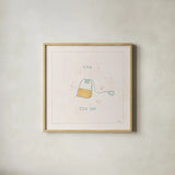 Opposite Cuties VI Pastel by Pela Studio. Shown in a natural wood glass frame for a timeless modern aesthetic. Available as an archival giclee rolled canvas, fine art paper, or poster print. SKU 56985a.