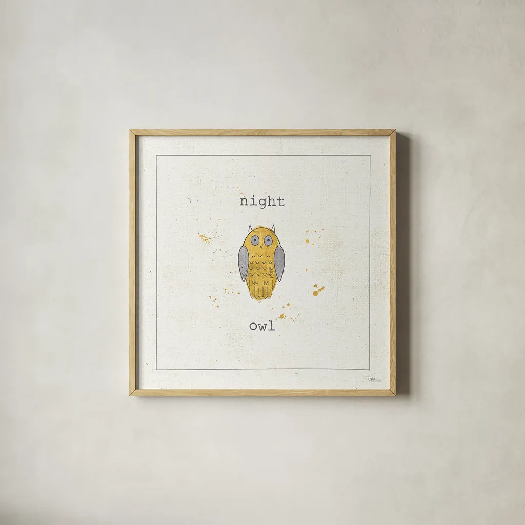 Opposites Cuties III by Pela Studio. Shown in a natural wood glass frame for a timeless modern aesthetic. Available as an archival giclee rolled canvas, fine art paper, or poster print. SKU 25113a.