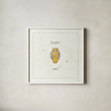 Opposites Cuties III by Pela Studio. Shown in a crisp white glass frame for a clean and minimalist style. Available as an archival giclee rolled canvas, fine art paper, or poster print. SKU 25113a.