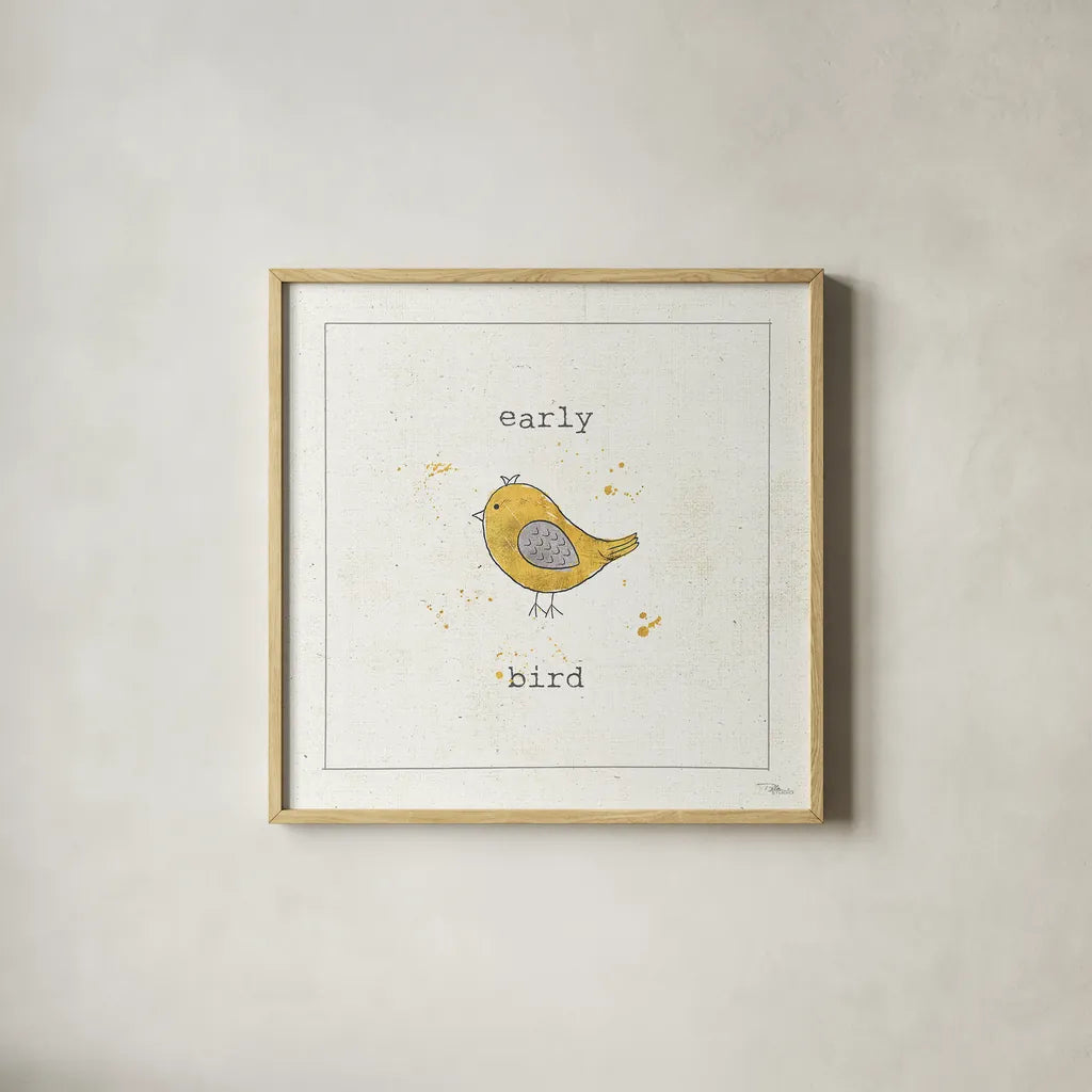 Opposites Cuties IV by Pela Studio. Shown in a natural wood glass frame for a timeless modern aesthetic. Available as an archival giclee rolled canvas, fine art paper, or poster print. SKU 25114a.