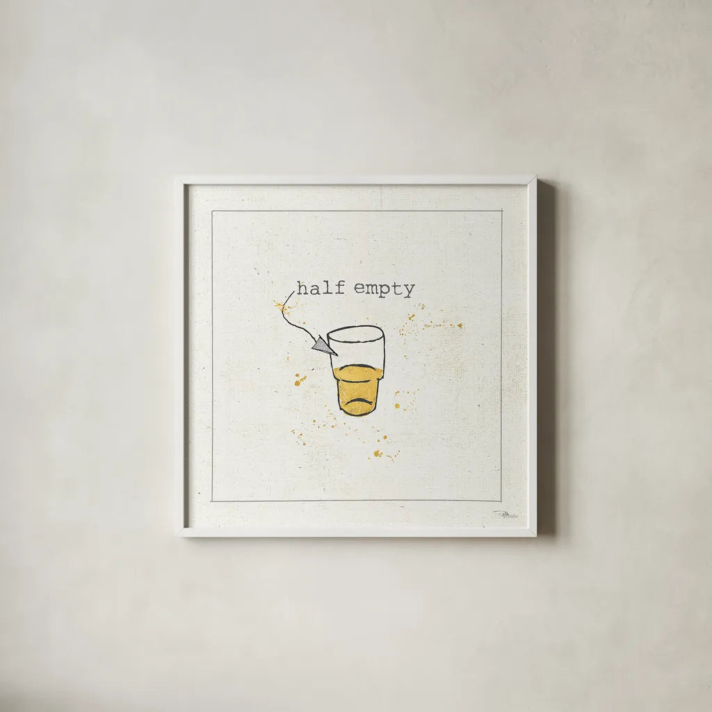 Opposites Cuties IX by Pela Studio. Shown in a crisp white glass frame for a clean and minimalist style. Available as an archival giclee rolled canvas, fine art paper, or poster print. SKU 25119a.