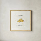 Opposites Cuties V by Pela Studio. Shown in a natural wood glass frame for a timeless modern aesthetic. Available as an archival giclee rolled canvas, fine art paper, or poster print. SKU 25115a.