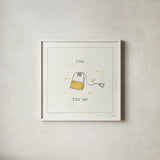 Opposites Cuties VI by Pela Studio. Shown in a crisp white glass frame for a clean and minimalist style. Available as an archival giclee rolled canvas, fine art paper, or poster print. SKU 25116a.