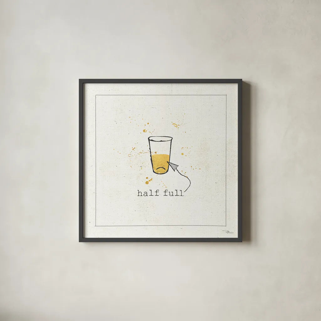 Opposites Cuties X by Pela Studio. Shown in a sleek black glass frame for a contemporary gallery look. Available as an archival giclee rolled canvas, fine art paper, or poster print. SKU 25120a.