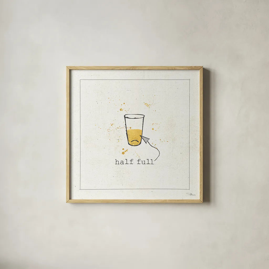 Opposites Cuties X by Pela Studio. Shown in a natural wood glass frame for a timeless modern aesthetic. Available as an archival giclee rolled canvas, fine art paper, or poster print. SKU 25120a.