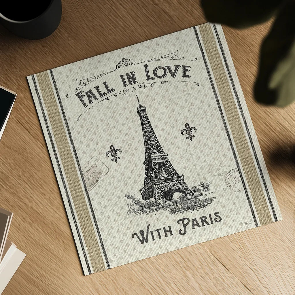 Paris Farmhouse II by Pela Studio. Shown as a detailed flat fine art print, highlighting archival giclee quality. Available as an archival giclee rolled canvas, fine art paper, or poster print. SKU 49785a.