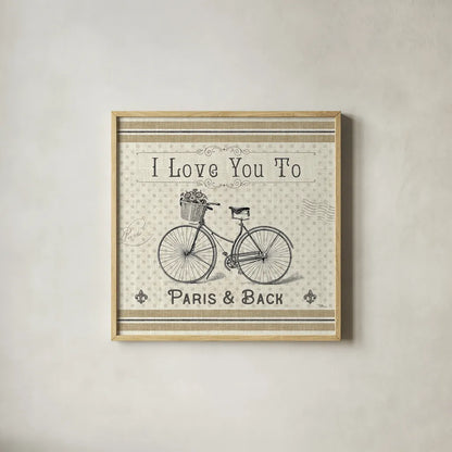 Paris Farmhouse III by Pela Studio. Shown in a natural wood glass frame for a timeless modern aesthetic. Available as an archival giclee rolled canvas, fine art paper, or poster print. SKU 49786a.