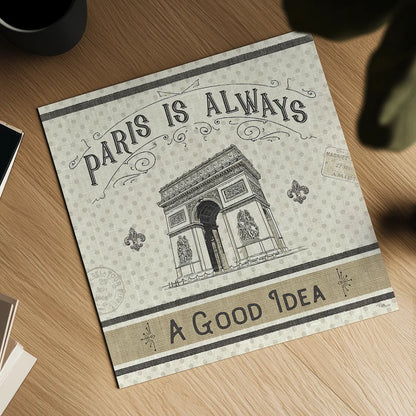 Paris Farmhouse IV by Pela Studio. Shown as a detailed flat fine art print, highlighting archival giclee quality. Available as an archival giclee rolled canvas, fine art paper, or poster print. SKU 49787a.