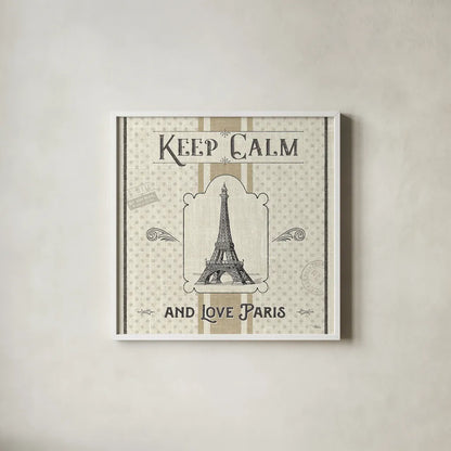 Paris Farmhouse V by Pela Studio. Shown in a crisp white glass frame for a clean and minimalist style. Available as an archival giclee rolled canvas, fine art paper, or poster print. SKU 49788a.