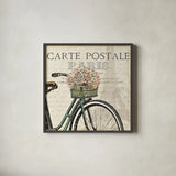 Paris Ride I by Pela Studio. Shown in a sleek black glass frame for a contemporary gallery look. Available as an archival giclee rolled canvas, fine art paper, or poster print. SKU 13537a.