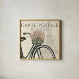 Paris Ride I by Pela Studio. Shown in a natural wood glass frame for a timeless modern aesthetic. Available as an archival giclee rolled canvas, fine art paper, or poster print. SKU 13537a.