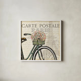 Paris Ride I by Pela Studio. Shown in a crisp white glass frame for a clean and minimalist style. Available as an archival giclee rolled canvas, fine art paper, or poster print. SKU 13537a.