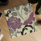 Perfect Petals I Lavender by Pela Studio. Shown as a detailed flat fine art print, highlighting archival giclee quality. Available as an archival giclee rolled canvas, fine art paper, or poster print. SKU 13169a.
