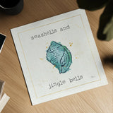 Sea Treasures I Jingle Bells by Pela Studio. Shown as a detailed flat fine art print, highlighting archival giclee quality. Available as an archival giclee rolled canvas, fine art paper, or poster print. SKU 47618a.