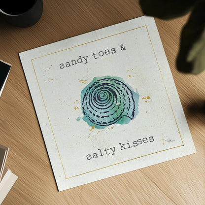 Sea Treasures II by Pela Studio. Shown as a detailed flat fine art print, highlighting archival giclee quality. Available as an archival giclee rolled canvas, fine art paper, or poster print. SKU 17769a.