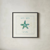 Sea Treasures III - Once Upon a Tide by Pela Studio. Shown in a sleek black glass frame for a contemporary gallery look. Available as an archival giclee rolled canvas, fine art paper, or poster print. SKU 46973a.