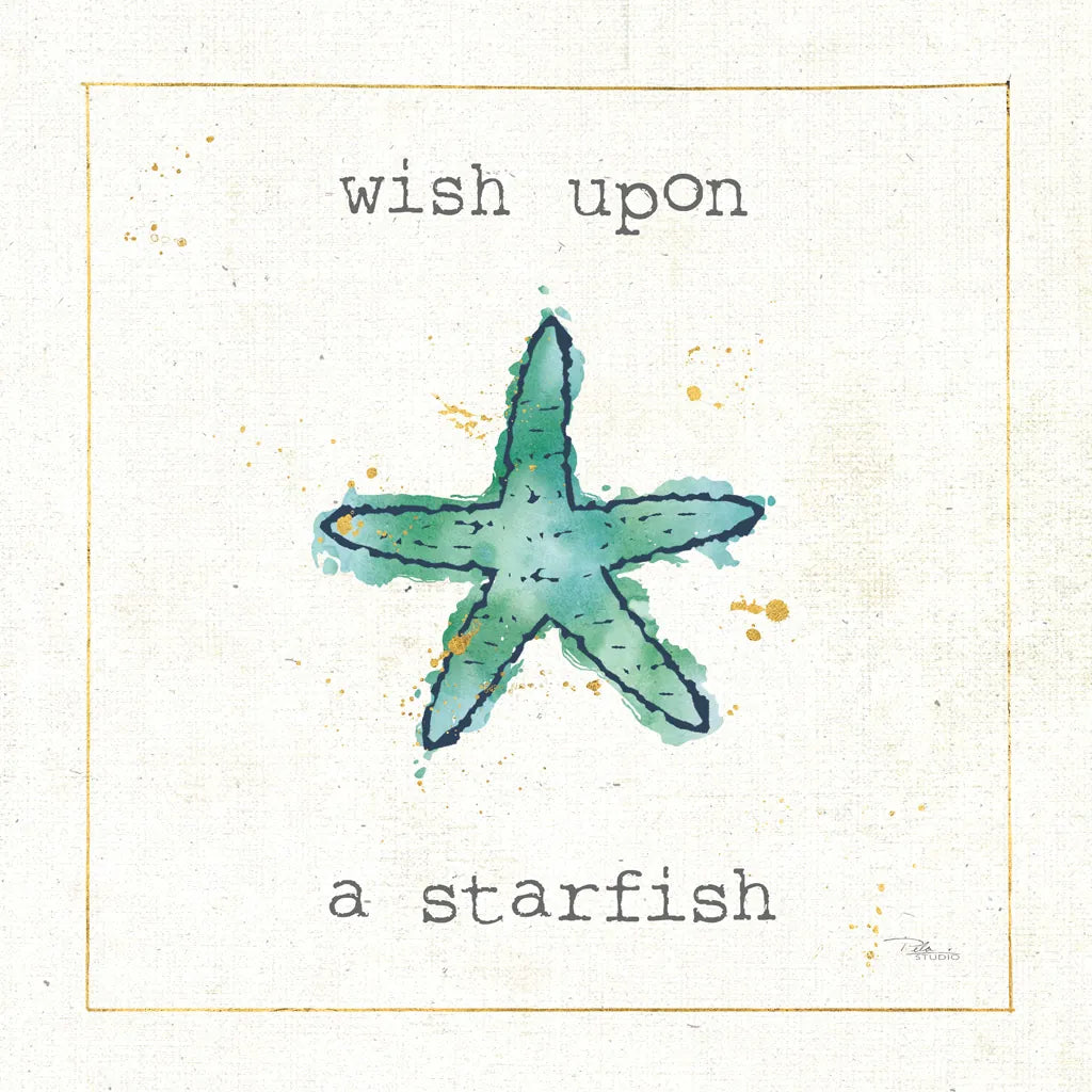 Sea Treasures III Wish by Pela Studio. SKU 47619a. Archival Giclee Fine art print for wall decor.
