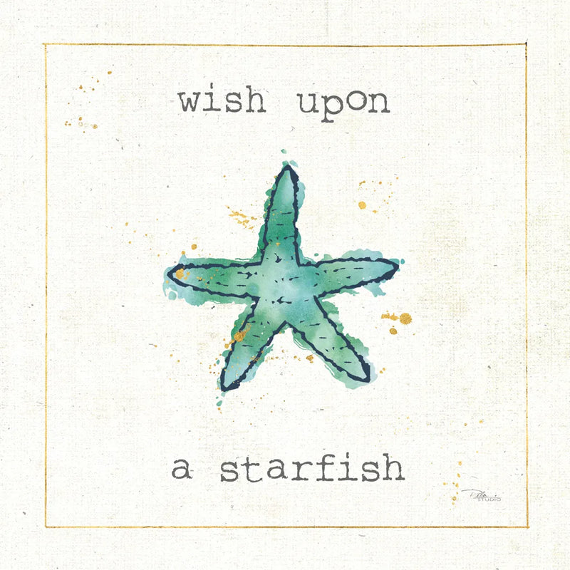 Sea Treasures III Wish by Pela Studio. SKU 47619a. Archival Giclee Fine art print for wall decor.