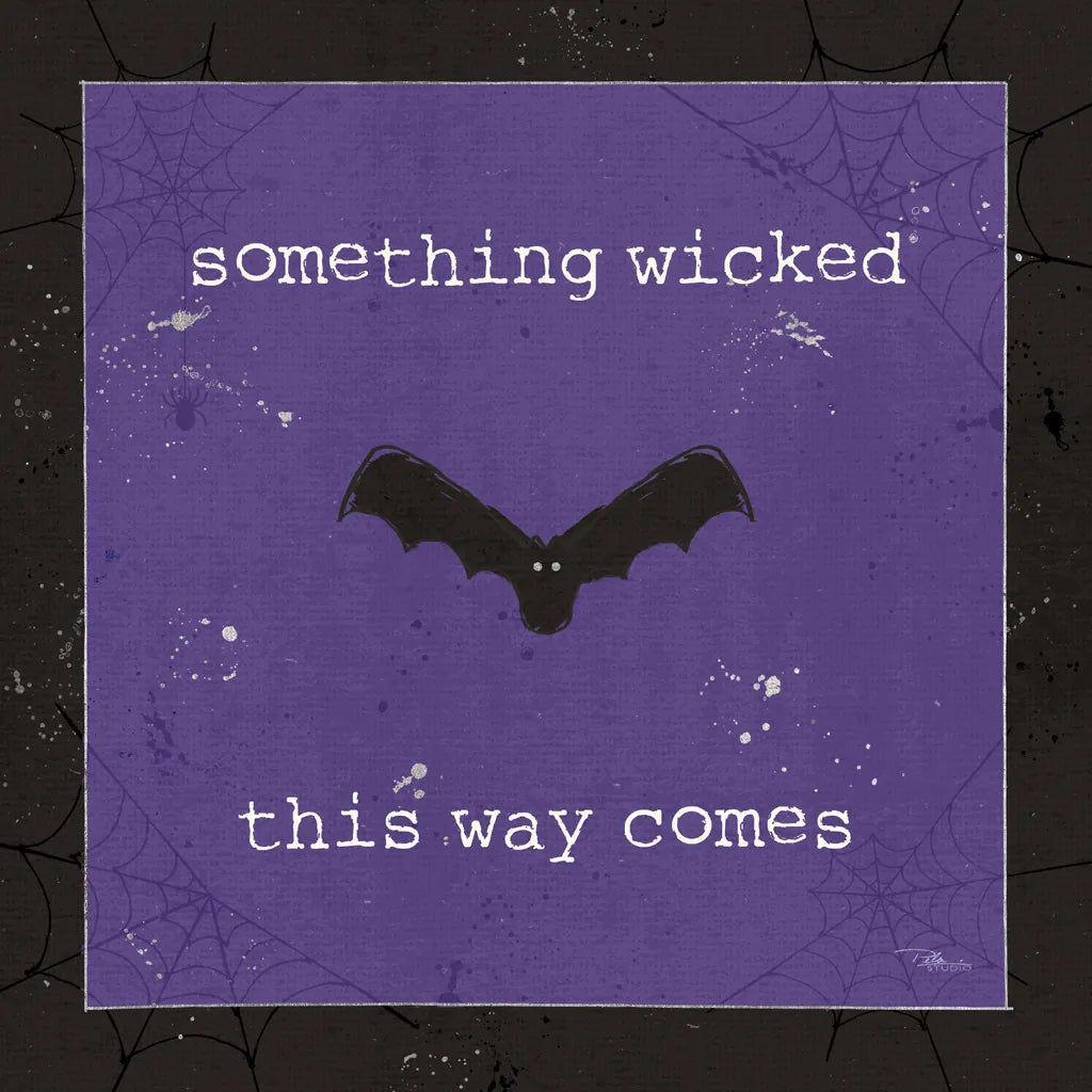 Spooky Cuties IV Purple by Pela Studio. SKU 47502a. Archival Giclee Fine art print for wall decor.