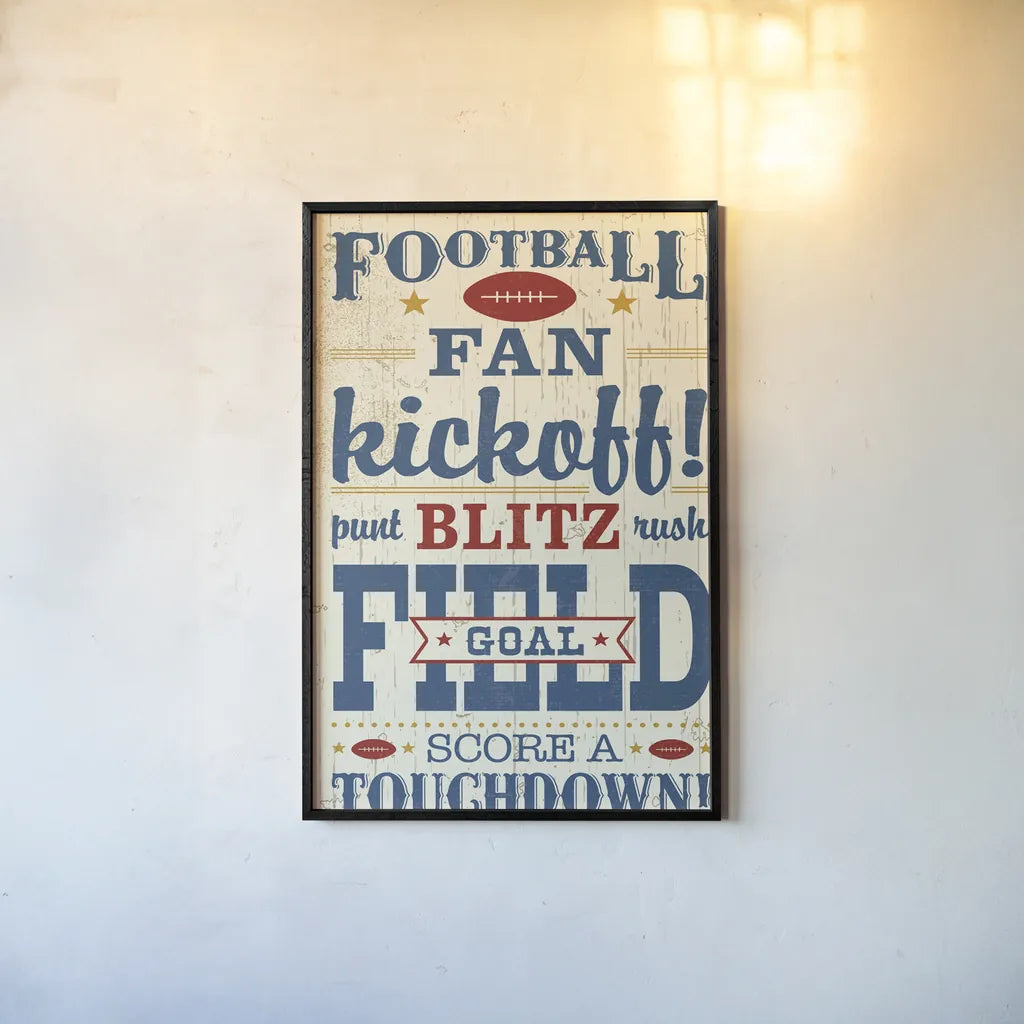 Sports Lovers I Red v2 by Pela Studio. shown as a paper print in a black flame. Available as a archival giclee rolled canvas, fine art paper, or poster print. SKU 72091h.