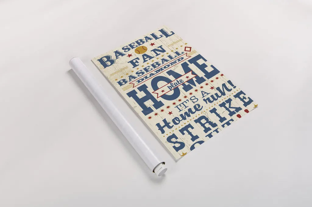 Sports Lovers II Red v2 by Pela Studio. shown as a rolled paper print. Available as archival giclee rolled canvas, fine art paper, or poster print. SKU 72092h.