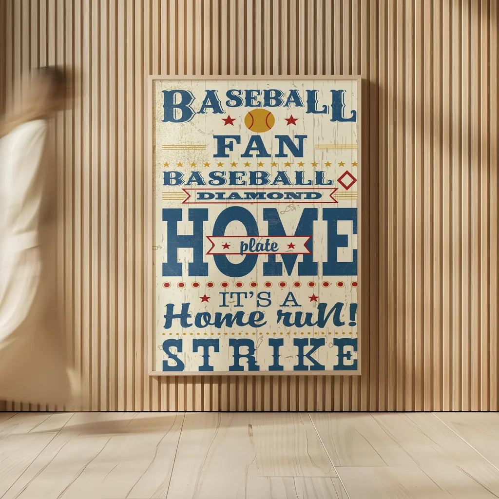 Sports Lovers II Red v2 by Pela Studio. shown as over sized large wall art. Available as an archival giclee rolled canvas, fine art paper, or poster print. SKU 72092h.