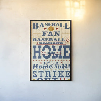 Sports Lovers II Red v2 by Pela Studio. shown as a paper print in a black flame. Available as a archival giclee rolled canvas, fine art paper, or poster print. SKU 72092h.