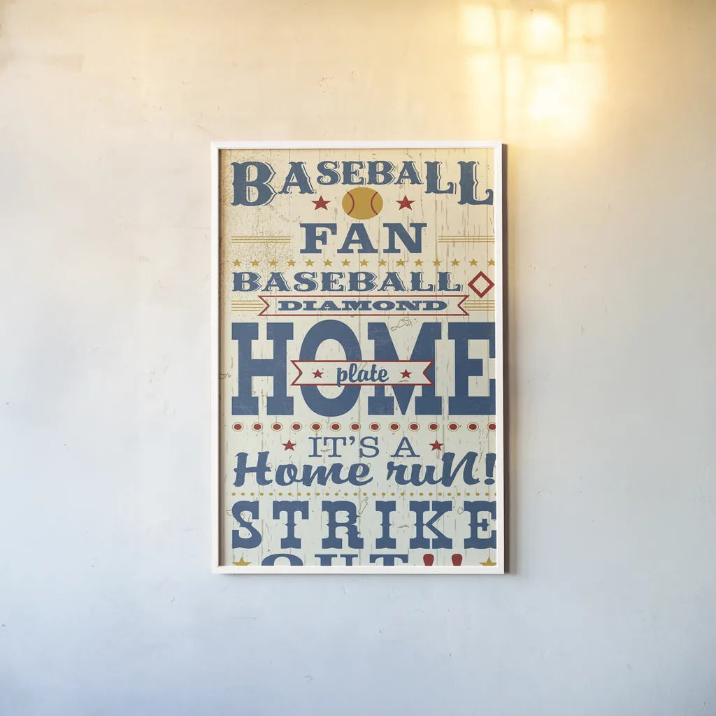 Sports Lovers II Red v2 by Pela Studio. shown as a paper print in a white frame. Available as a archival giclee rolled canvas, fine art paper, or poster print. SKU 72092h.