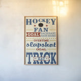Sports Lovers V Red v2 by Pela Studio. shown as a paper print in a natural frame. Available as a archival giclee rolled canvas, fine art paper, or poster print. SKU 72094h.