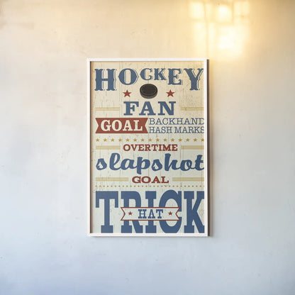 Sports Lovers V Red v2 by Pela Studio. shown as a paper print in a white frame. Available as a archival giclee rolled canvas, fine art paper, or poster print. SKU 72094h.