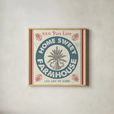 Sweet Farmhouse I by Pela Studio. Shown in a natural wood glass frame for a timeless modern aesthetic. Available as an archival giclee rolled canvas, fine art paper, or poster print. SKU 36180a.