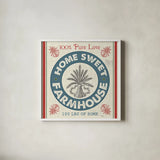 Sweet Farmhouse I by Pela Studio. Shown in a crisp white glass frame for a clean and minimalist style. Available as an archival giclee rolled canvas, fine art paper, or poster print. SKU 36180a.