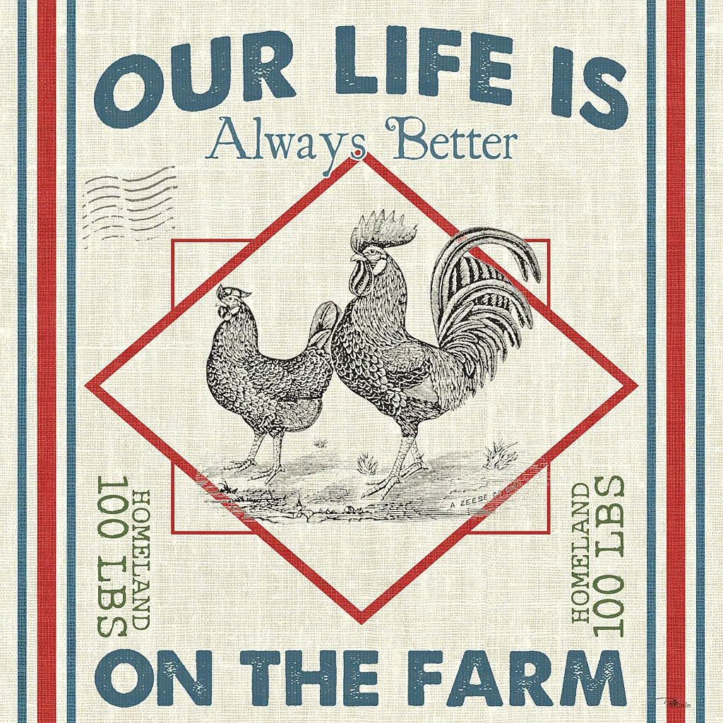 Sweet Farmhouse III by Pela Studio. SKU 36182a. Archival Giclee Fine art print for wall decor.