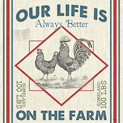 Sweet Farmhouse III by Pela Studio. SKU 36182a. Archival Giclee Fine art print for wall decor.