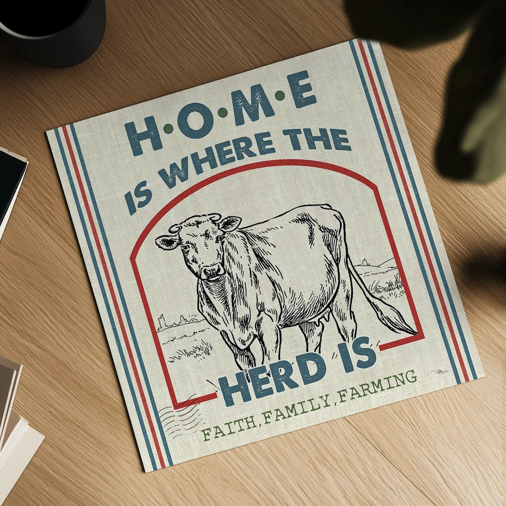 Sweet Farmhouse IV by Pela Studio. Shown as a detailed flat fine art print, highlighting archival giclee quality. Available as an archival giclee rolled canvas, fine art paper, or poster print. SKU 36183a.