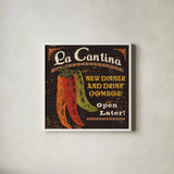 Tex Mex II by Pela Studio. Shown in a crisp white glass frame for a clean and minimalist style. Available as an archival giclee rolled canvas, fine art paper, or poster print. SKU 10325a.