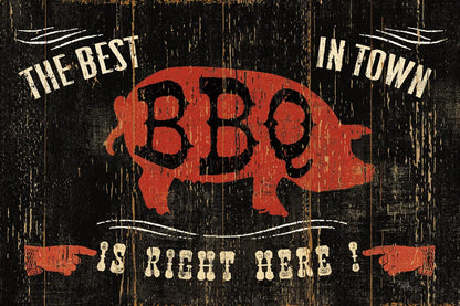 The Best BBQ in Town by Pela Studio. SKU 11735i. Archival Giclee Fine art print for wall decor.
