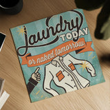 The Cleaners I by Pela Studio. Shown as a detailed flat fine art print, highlighting archival giclee quality. Available as an archival giclee rolled canvas, fine art paper, or poster print. SKU 14794a.