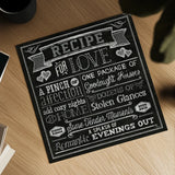 Thoughtful Recipes III by Pela Studio. Shown as a detailed flat fine art print, highlighting archival giclee quality. Available as an archival giclee rolled canvas, fine art paper, or poster print. SKU 15216a.