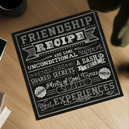 Thoughtful Recipes IV by Pela Studio. Shown as a detailed flat fine art print, highlighting archival giclee quality. Available as an archival giclee rolled canvas, fine art paper, or poster print. SKU 15217a.