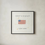 USA Cuties I by Pela Studio. Shown in a sleek black glass frame for a contemporary gallery look. Available as an archival giclee rolled canvas, fine art paper, or poster print. SKU 24162a.