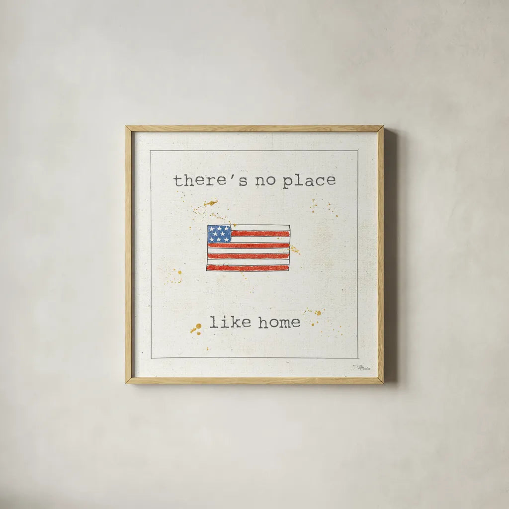 USA Cuties I by Pela Studio. Shown in a natural wood glass frame for a timeless modern aesthetic. Available as an archival giclee rolled canvas, fine art paper, or poster print. SKU 24162a.