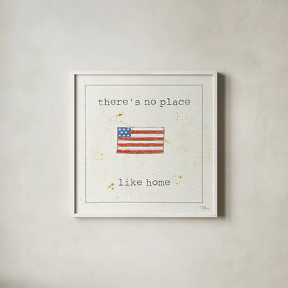 USA Cuties I by Pela Studio. Shown in a crisp white glass frame for a clean and minimalist style. Available as an archival giclee rolled canvas, fine art paper, or poster print. SKU 24162a.