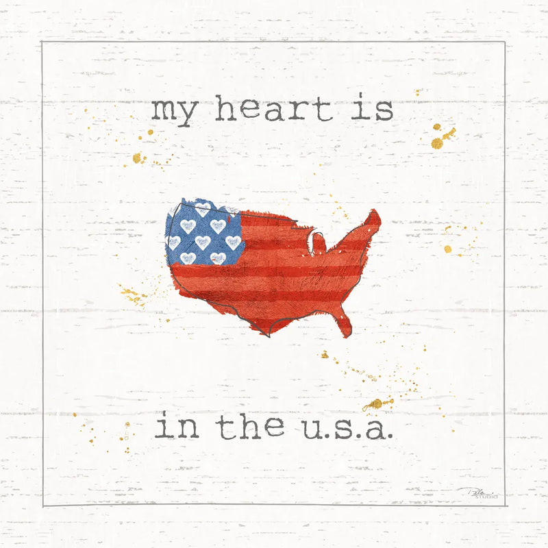 USA Cuties II Shiplap by Pela Studio. SKU 38806a. Archival Giclee Fine art print for wall decor.