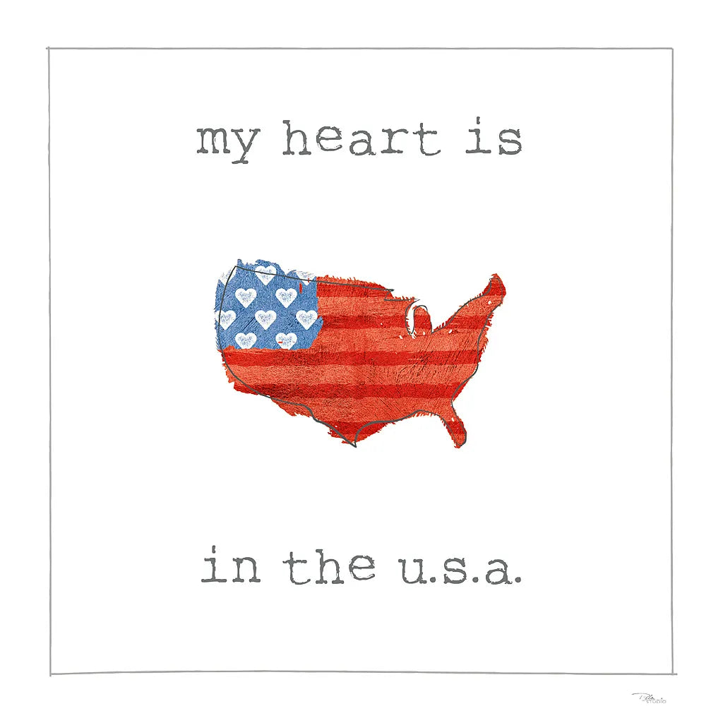USA Cuties II on White by Pela Studio. SKU 28564a. Archival Giclee Fine art print for wall decor.