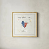USA Cuties III by Pela Studio. Shown in a natural wood glass frame for a timeless modern aesthetic. Available as an archival giclee rolled canvas, fine art paper, or poster print. SKU 24164a.
