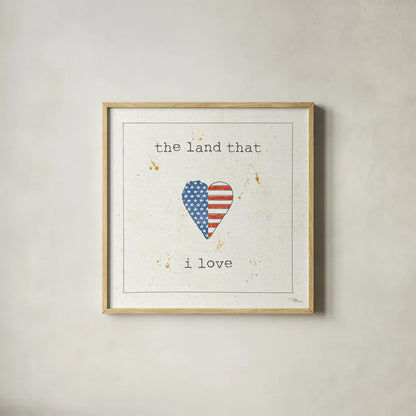 USA Cuties III by Pela Studio. Shown in a natural wood glass frame for a timeless modern aesthetic. Available as an archival giclee rolled canvas, fine art paper, or poster print. SKU 24164a.