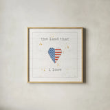 USA Cuties III Shiplap by Pela Studio. Shown in a natural wood glass frame for a timeless modern aesthetic. Available as an archival giclee rolled canvas, fine art paper, or poster print. SKU 38807a.